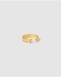 Arms Of Eve - Eros Gold Textured Ring - Medium