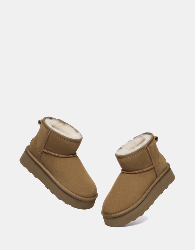 EVERAU - Australian Shepherd Ugg Rommie Platform Cow Suede Upper UGG Boots