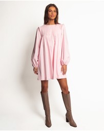 Petal & Pup - Wyatt Long Sleeve Mini Dress - Pink