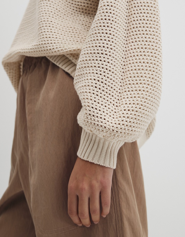 Country Road - Longsleeve Relaxed Crochet Knit