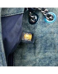 Pre-Loved by Azura Reborn - Pre-Loved Medium Embroidered Denim Camellia Flap