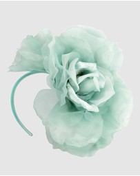 Fillies Collection - Large Aqua Flower Fascinator Headband