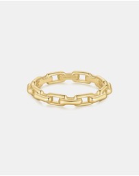 Ania Haie - Ania Haie Gold Paper Clip Link Ring