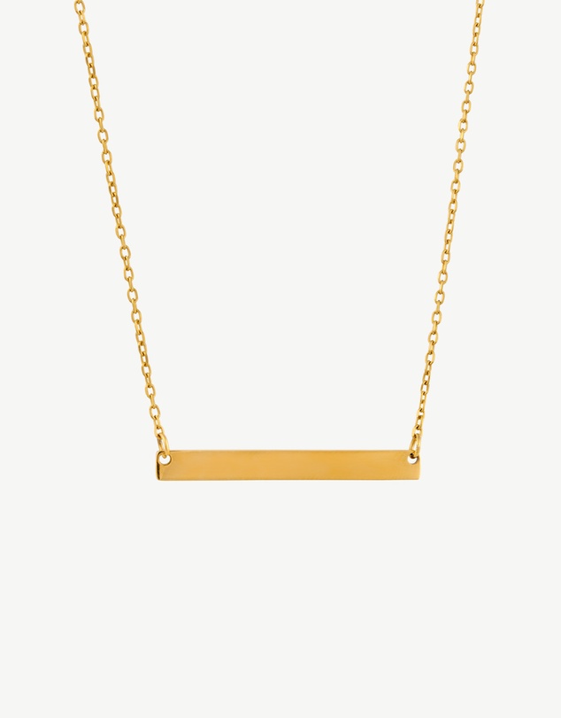 Zahar - Engravable Bar Necklace