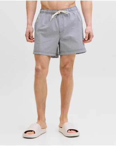 Jack & Jones - Maui Ocean Seersucker Swim Shorts