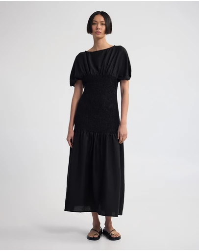 Oxford - Kit Shirred Dress