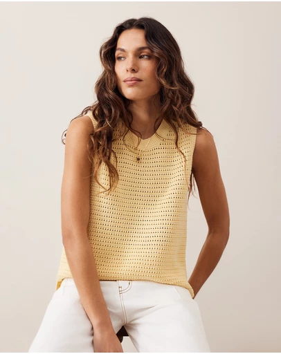 Ceres Life - Maddy Mesh Knit Tank