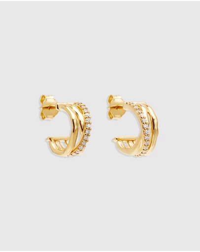 By Charlotte - Entwined Hearts Hoops