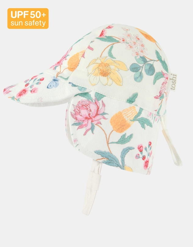 Toshi - Flap Cap Down Under Waratah Dawn - Extra Small