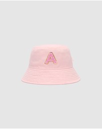 Seed Heritage - Pink Initial Bucket Hat