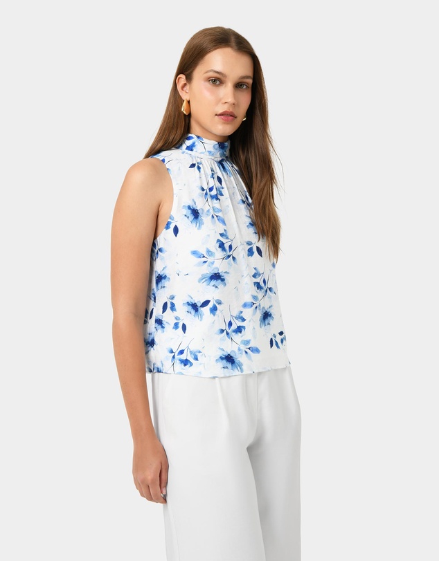 Forcast - Tessie Halter Tie Top