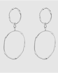 Ichu - Twisted Duo Drop Earrings