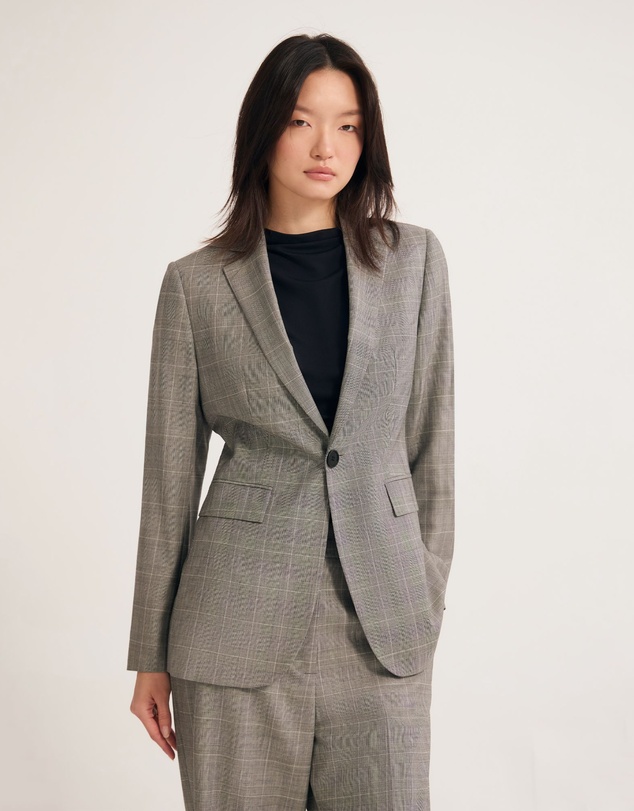 Oxford - Ebony Pure Wool Suit Jacket