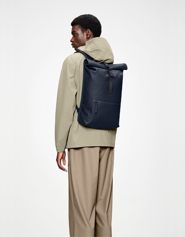 RAINS - Rolltop Rucksack Navy