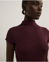 Witchery - High Neck Cap Sleeve T-shirt