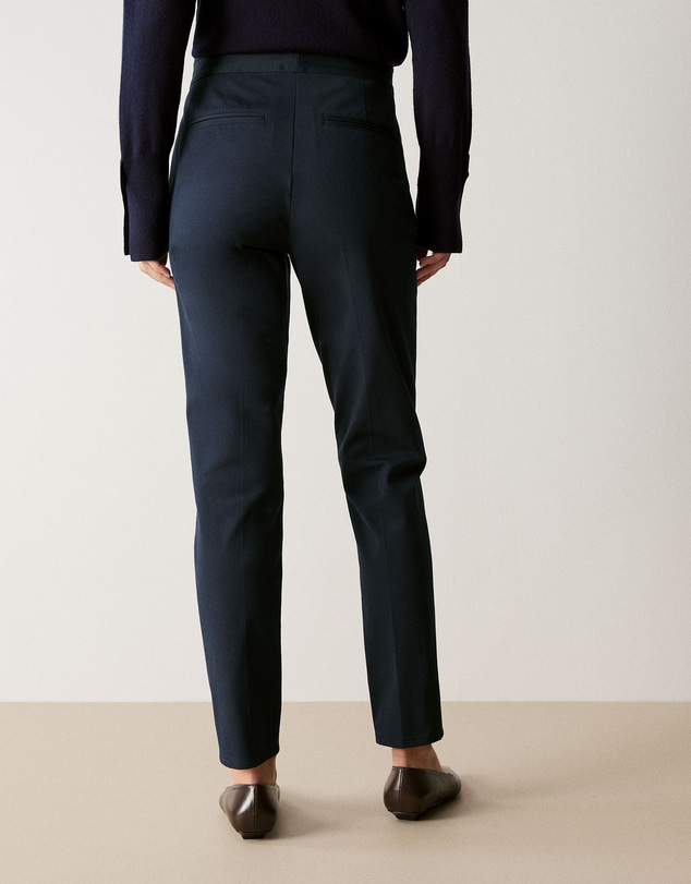 Trenery - Cotton Blend Bi-stretch Pant in Night Sky