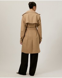 Tussah - Ada Double Breasted Belted Trench Coat
