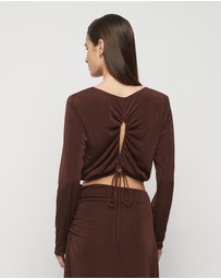 FRIEND of AUDREY - Wiltshire Jersey Tie Top
