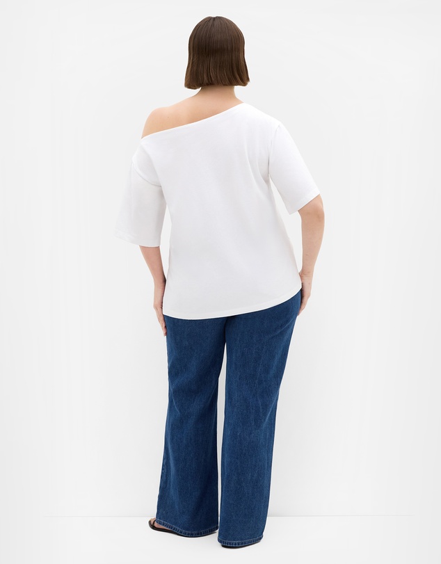 City Chic - Asymmetrical Cotton Tee