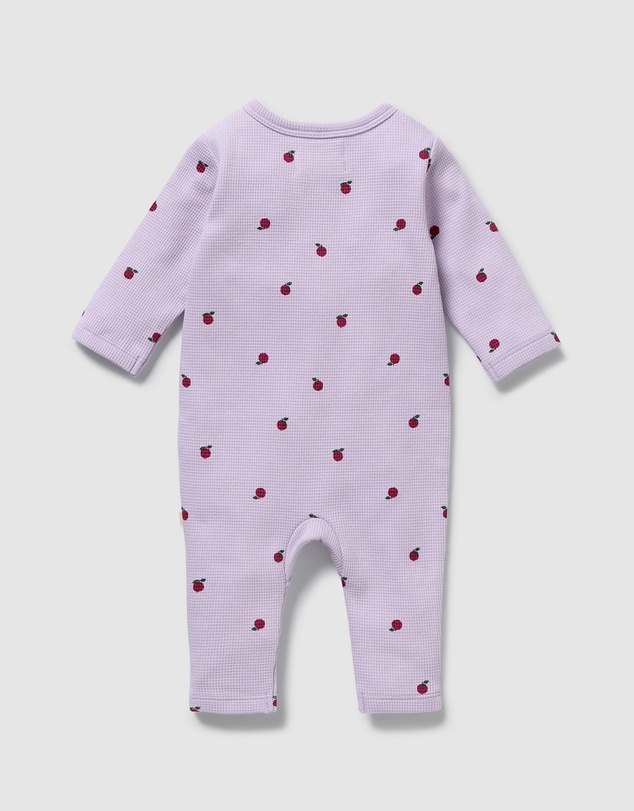 Wilson & Frenchy - Organic Waffle Ruffle Zipsuit - Babies