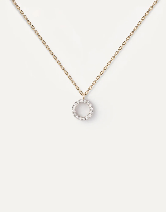 PDPAOLA - Diamonds and Gold Circle Necklace