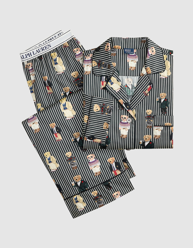 Polo Ralph Lauren - Madison Polo Bear Cotton Long Sleeve Pyjama Set