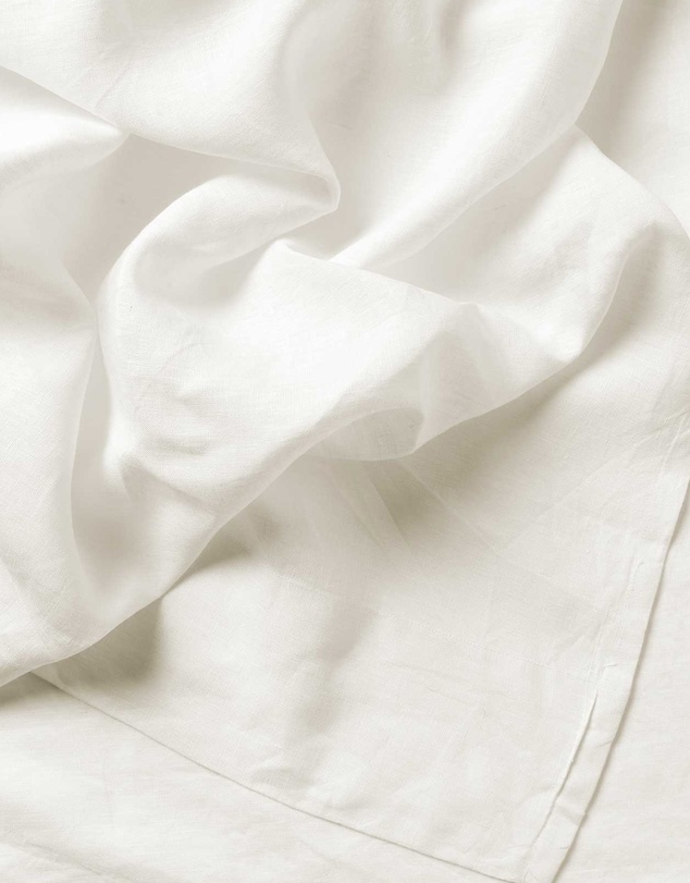 Aura Home - Evie Stonewash Organic Cotton Sheet Set in Cloud White