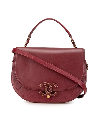 Pre-Loved by Azura Reborn - Pre-Loved chanel HalfMoon Leather Shoulder Bag