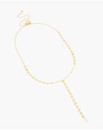 Lovisa - Waterproof Gold Plated Stainless Steel Disc Chain Y-Necklace