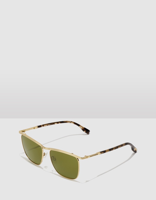 Hawkers Co - HAWKERS - Gold Juniper Green CALI Sunglasses for Men and Women UV400