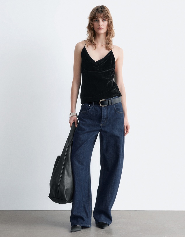 & Other Stories - Strappy Velvet Top