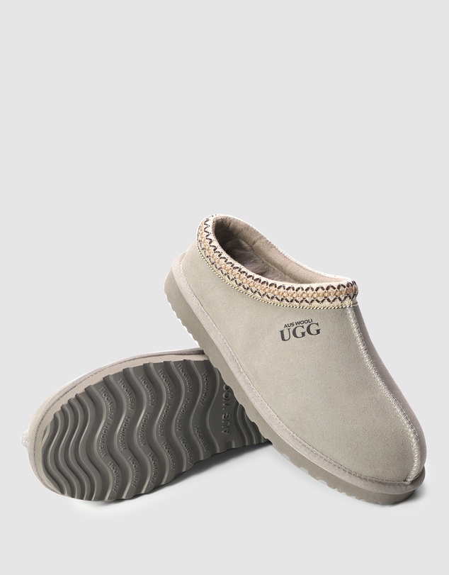 AusWooli Ugg Boots - Croydon Sheepskin Wool Ankle Braid Slippers