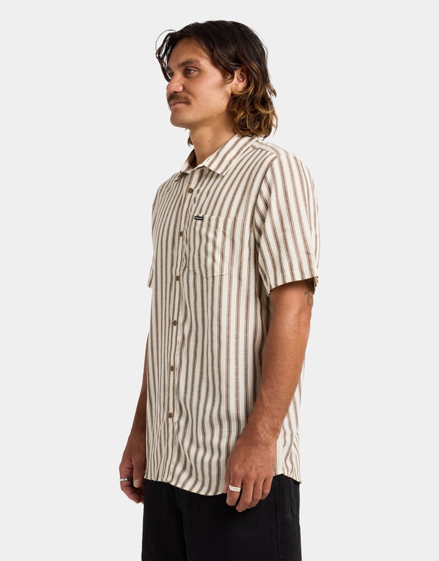 Volcom - Mens Arvostripe Short Sleeve Shirt