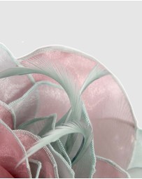 Max Alexander - Pink Mint Organza Flower Fascinator