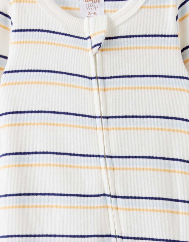 Cotton On Kids - Growie Long Sleeve Zip Romper