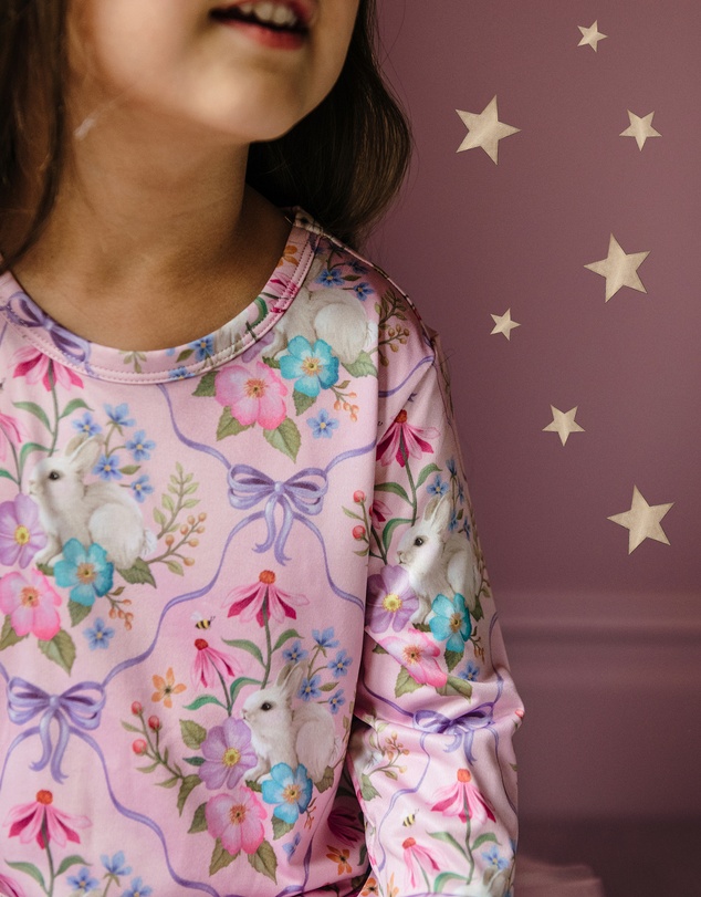 Fleur Harris - 'Bunnies & Bows' Sweet Dreams Nightie in Pink