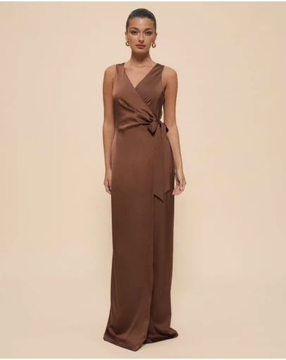 CHANCERY - Lani Sleeveless Wrap Maxi Dress