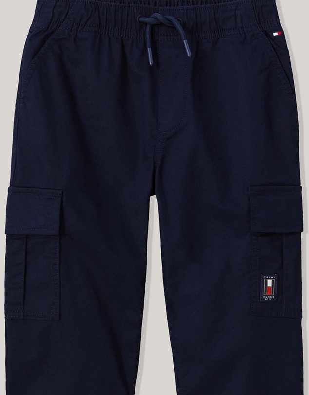 Tommy Hilfiger - Cargo Pull On Cotton Pants - Kids