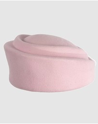 Max Alexander - Felt Pink Pillbox Hat