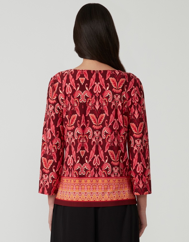 Stella - Pink Cherry Blossom Tunic Top