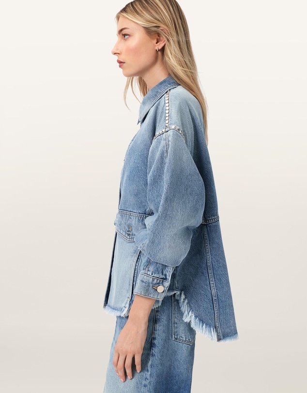 AllSaints - Hettie Stud Shacket