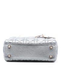 Pre-Loved by Azura Reborn - Pre-Loved Small Metallic Lambskin Cannage My ABCDior Lady Dior