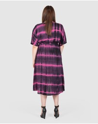 Love Your Wardrobe - Milah Tie Dye Wrap Dress
