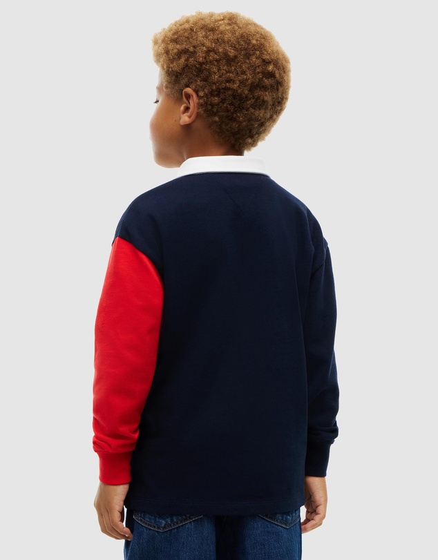 Tommy Hilfiger - Rugby Stripe LS Polo Shirt - Teens