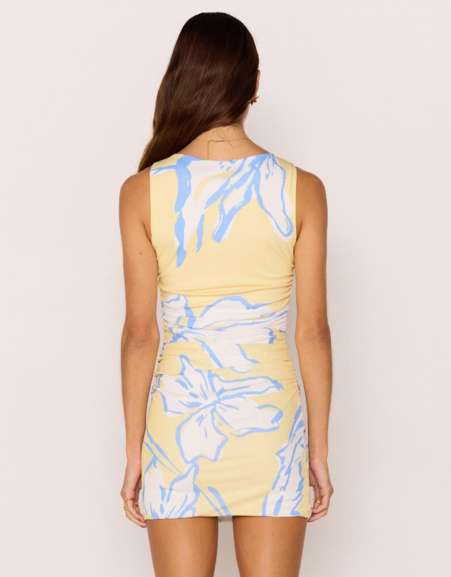 MINKPINK - Esme Gathered Mesh Mini Dress