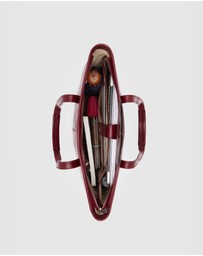 Florence - The Beatrice Red Leather Tote Laptop Bag