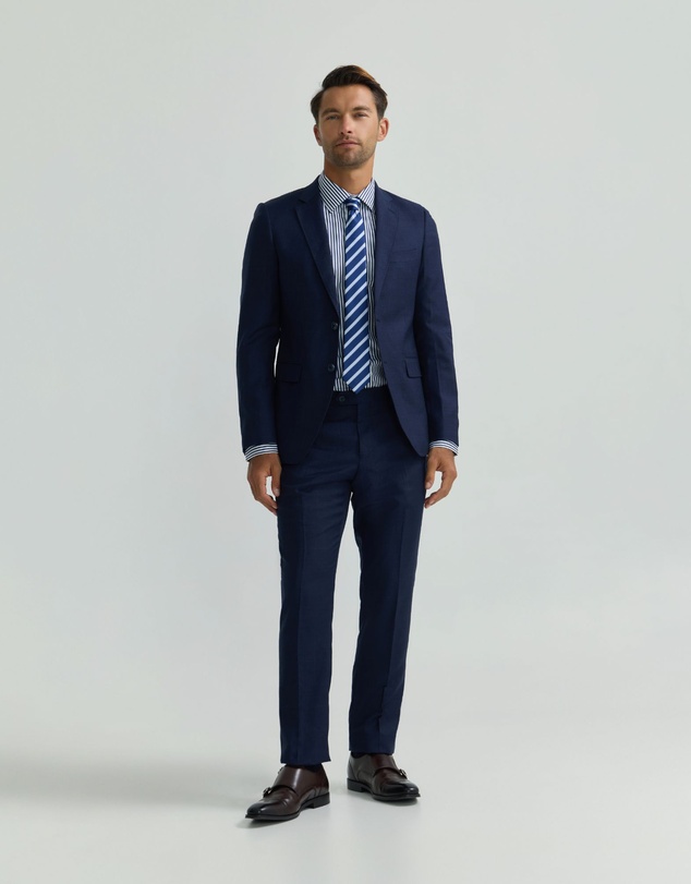 Oxford - Auden Wool Checked Suit Jacket