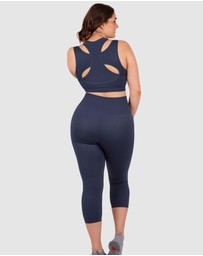 B Free Intimate Apparel - Seamless High Waist 3/4 Capri Leggings
