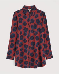 Seasalt - Seasalt Cornwall Red Dove Plant Jersey Button-Through Tunic