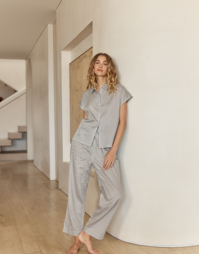 Gingerlilly - Marlie Diamond Print Cotton PJ
